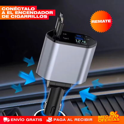Cargador para Carro Retráctil 4 en 1