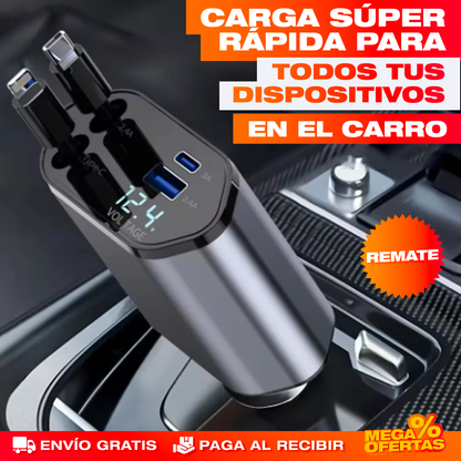 Cargador para Carro Retráctil 4 en 1